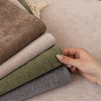zoom sur les different coloris de la housse de canapé fauteuil ondulé à couleur unie 